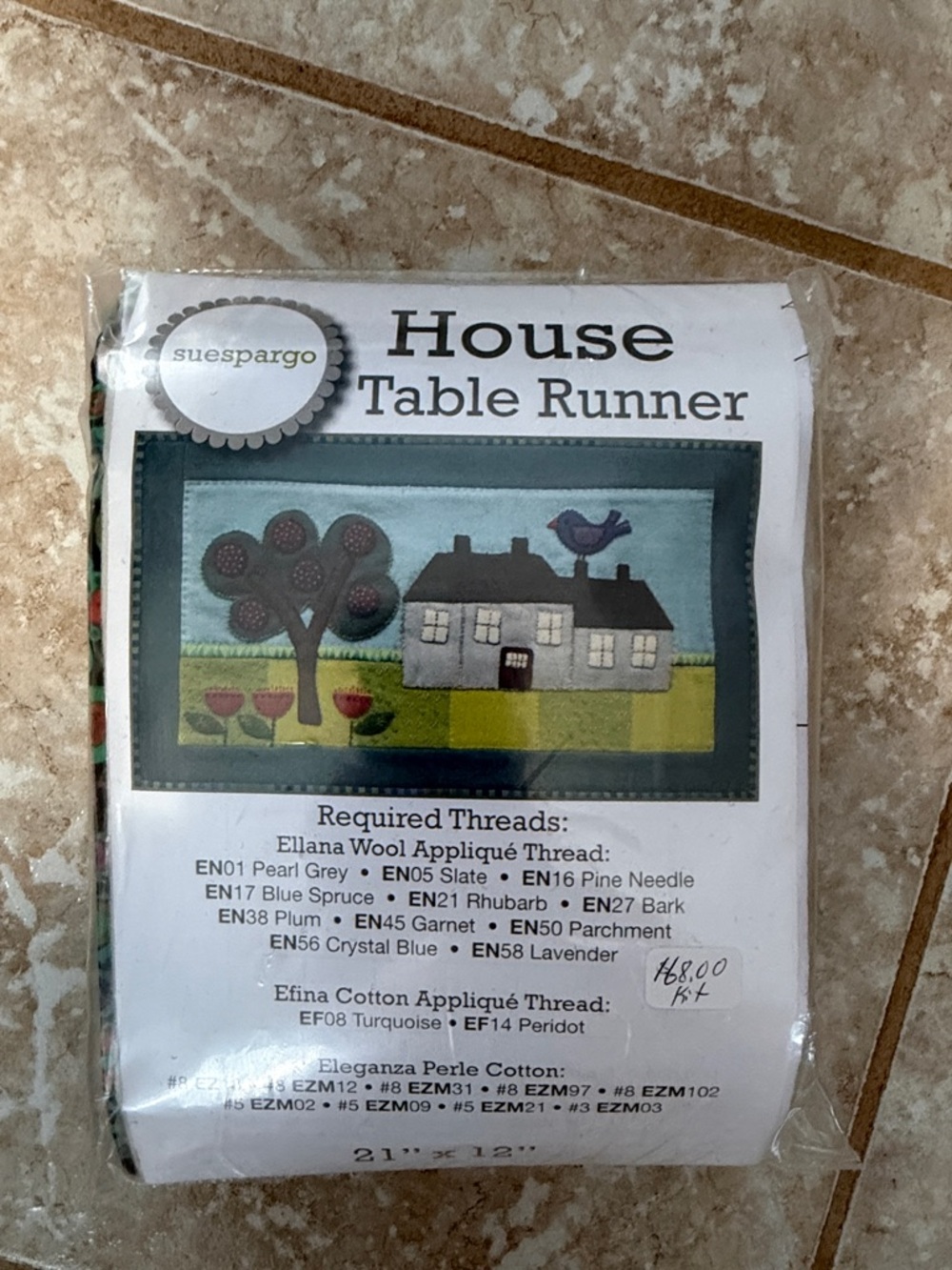 NWT…Wool Appliqué Table Runner